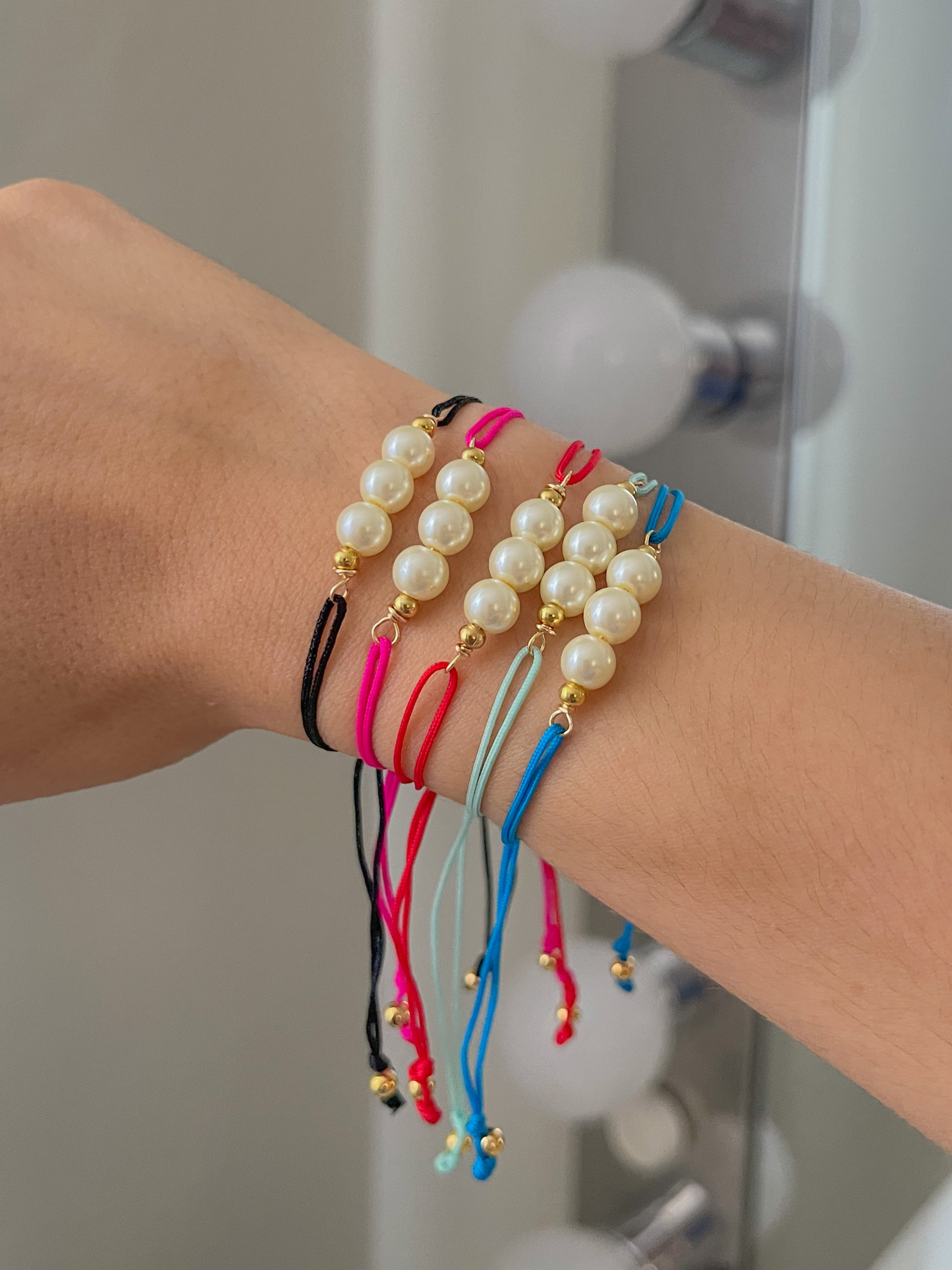 Pulsera en perlas